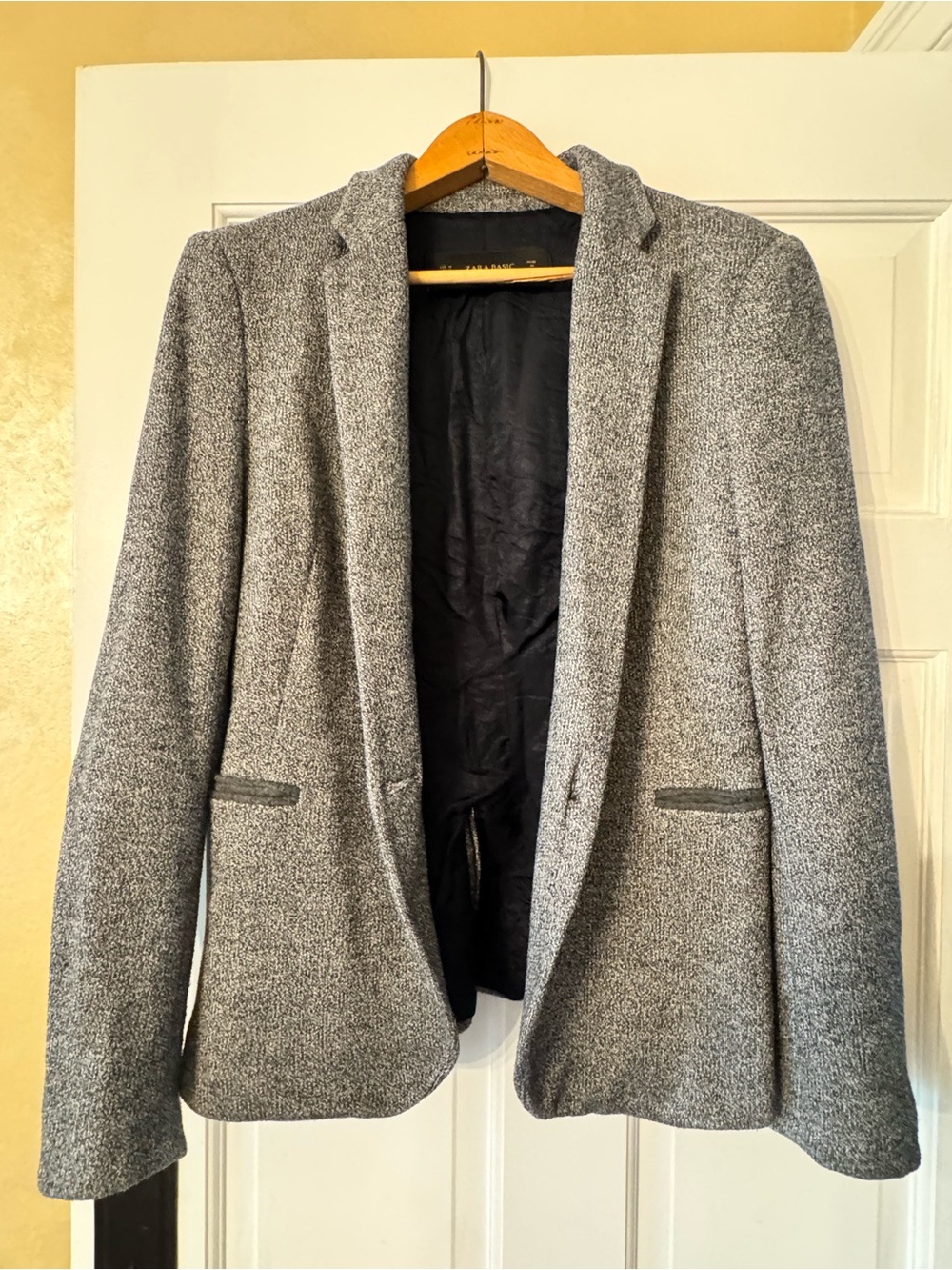 Women’s Zara basics  Tweed Pea Coat Blazer